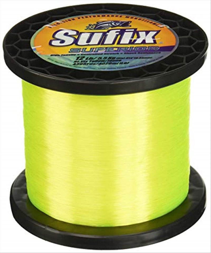 Sufix Superior 1-Pound Spool Size Fishing Line (Yellow, 25-Pound)
